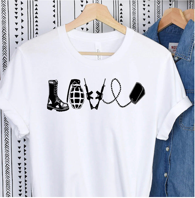 LOVE - MILITARY TEE