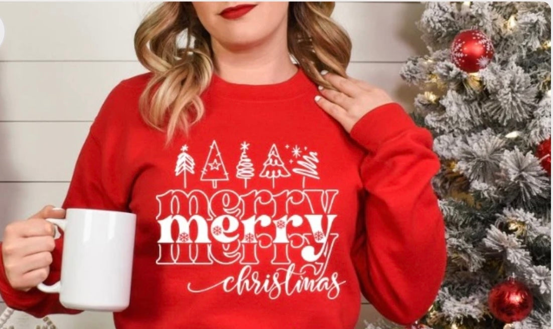 MERRY MERRY MERRY CHRISTMAS TEE