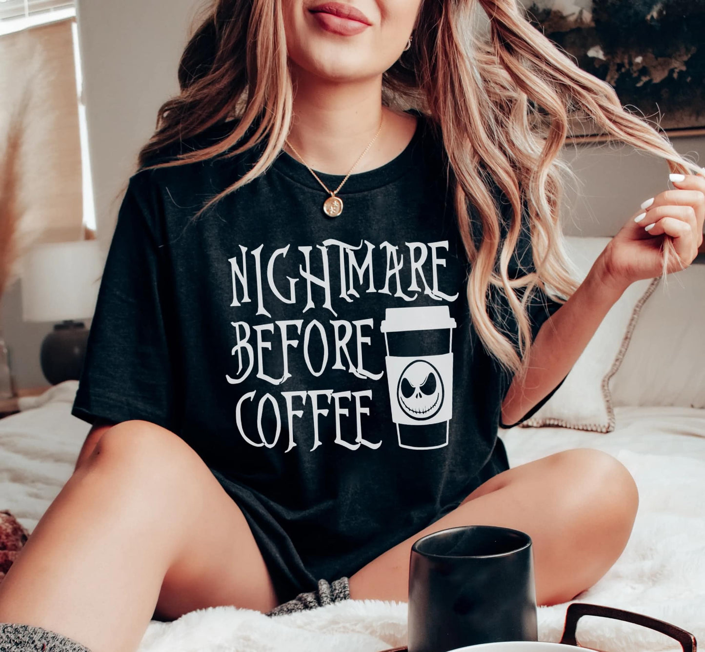 NIGHTMARE BEFORE COFFEE TEE, JACK